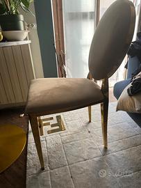 2 sedie dorate di Maison du Monde