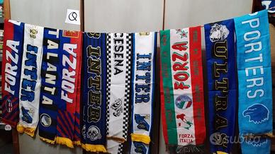 lotto sciarpe calcio 10 pezzi