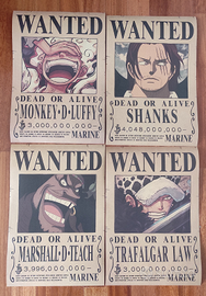 Poste One piece avviso di taglia dei 4 Imperatori