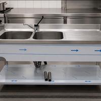 Lavello industriale due vasche - come nuovo