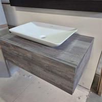 mobile bagno con lavabo da appoggio cm 88 x 51