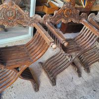 Sedia savonarola vecchi