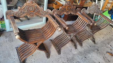 Sedia savonarola vecchi