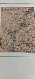 antica mappa  lago maggiore Varese e Orta 