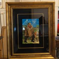 Quadro grande Ligabue argento ed limitata