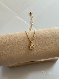Collana con brillante