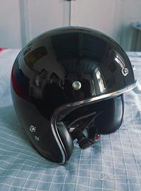 Gari Casco jet G02X Fiberglass nero lucido L