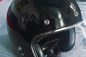 Gari Casco jet G02X Fiberglass nero lucido L