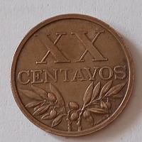 Moneta da 20 Centavos del 1965 Portogallo 