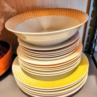 Servizio piatti pois in porcellana Tognana vintage