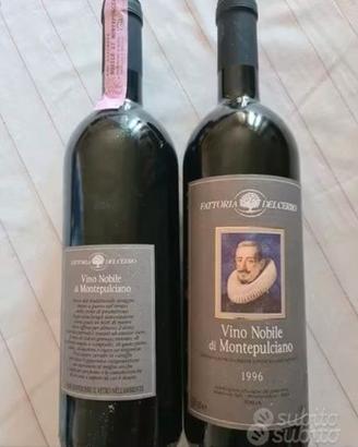 Tre rare bottiglie Vino Nobile di Montepulciano