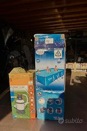Piscina fuori terra rettangolare Bestway Steel pro