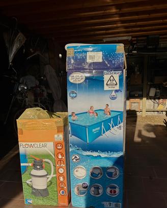 Piscina fuori terra rettangolare Bestway Steel pro