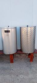 ziro contenitore olio in acciaio inox da 300 litri