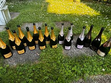 Bottiglie vuote krug champagne