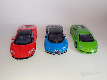 Lotto 3 Modellini Burago Bburago Lamborghini Bugat