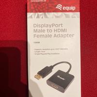 DisplayPort male to HDMI female adapter