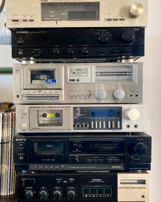 Amplificatore, piastra a cassette da riparare