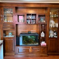 PARETE ATTREZZATA IN LEGNO VERO