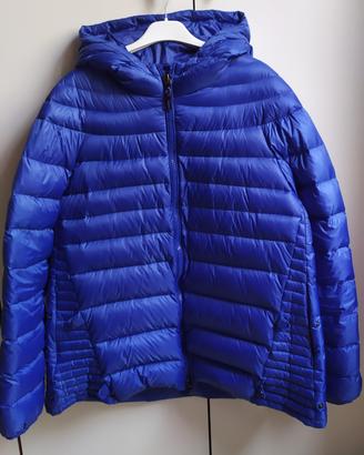 PIUMINO D'OCA TRAPUNTATO BLU ELETTRICO TG M 