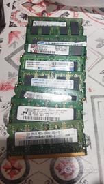 Varie Memorie Ram Per notebook DDR2 1gb