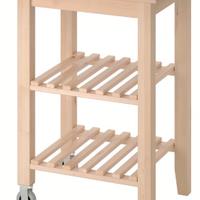 2 carrelli in faggio