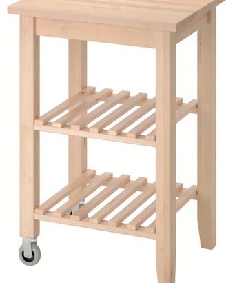 carrello in legno di faggio