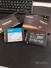 Samsung 860 Evo SSD 500 GB - Crucial SSD 480 GB 