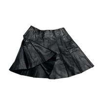 Gonna nera effetto pelle 