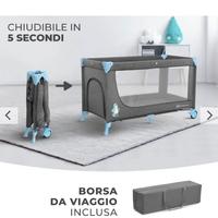 Lettino campeggio bambini + materasso