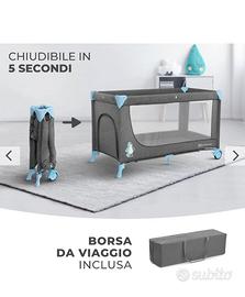 Lettino campeggio bambini + materasso