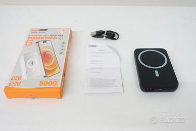 Power bank con ricarica wireless NUOVO