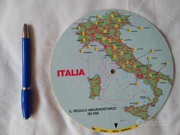 Regolo misuradistanze Italia anni 90 De Agostini