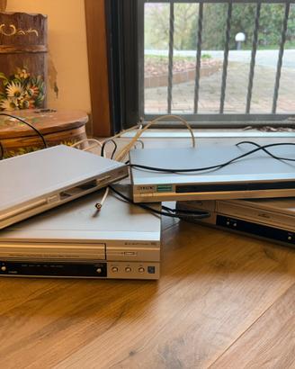 Lotto 4pezzi videocassette dvd lettore samsun sony