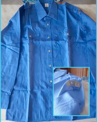 Camicia Enel da lavoro anni 70 taglia unica Frassi