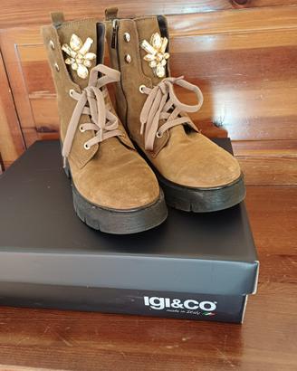 Stivaletto/Anfibi igi&co cognac