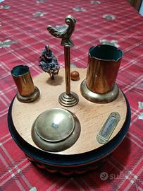 portasigarette con carillon vintage 