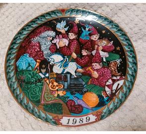 BING&GRONDAHL PIATTO SANTA CLAUS COLLECTION 1989.