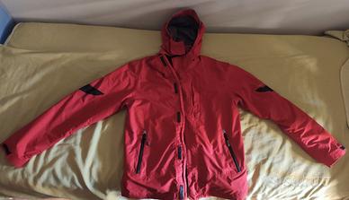 Snow jacket with detachable pile shirt