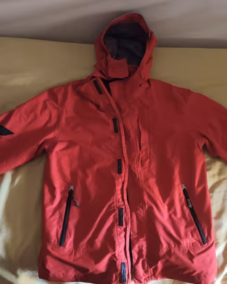 Snow jacket with detachable pile shirt