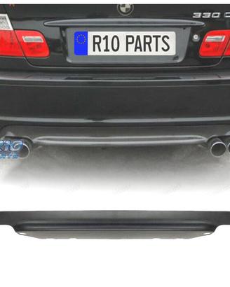 DIFFUSORE BMW E46 LOOK M M3 USCITE DOPPIE