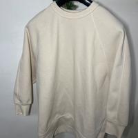 Felpa oversize color panna - LUMINA