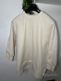 Felpa oversize color panna - LUMINA