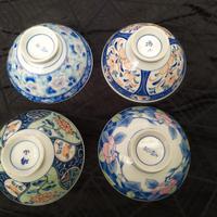 Set di 4 ciotole antiche giapponesi 