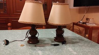 Coppia lampade vintage funzionanti
