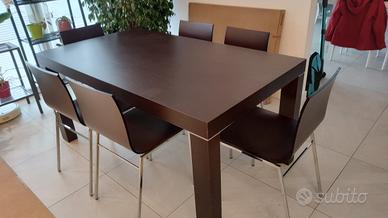 tavolo allungabile e 6 sedie 