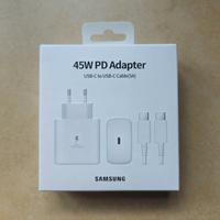 Caricabatterie Samsung PD 45W Bianco NUOVO