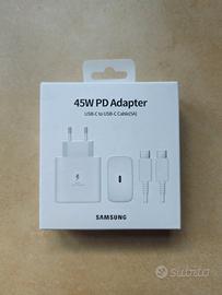 Caricabatterie Samsung PD 45W Bianco NUOVO