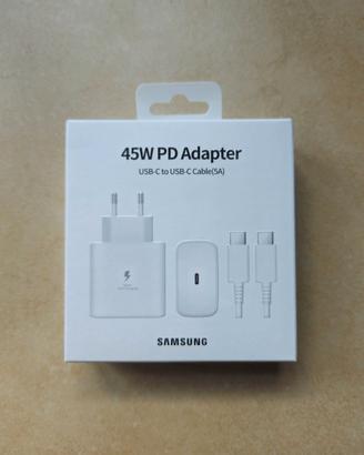 Caricabatterie Samsung PD 45W Bianco NUOVO
