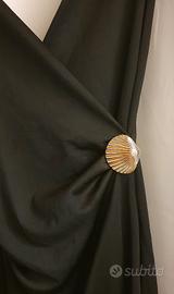 Abito lungo nero elegante 